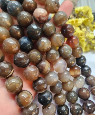 16 Mm Fasetli Akik Dogal Tas Boncuk 505