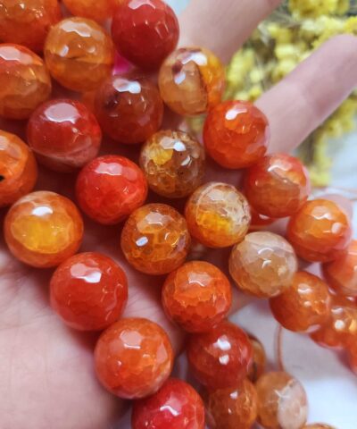 16 Mm Fasetli Akik Dogal Tas Boncuk 511