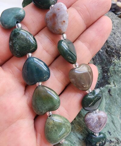 14 MM Kalp Yosun Akik Taşı