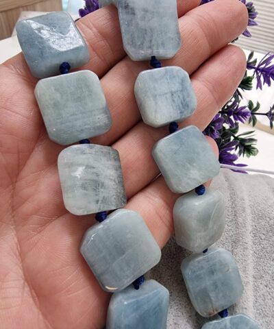 18 Mm Kare Akuamarin Dogal Tas 3