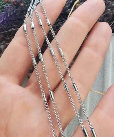 2 MM Borulu Çelik Takı Zinciri