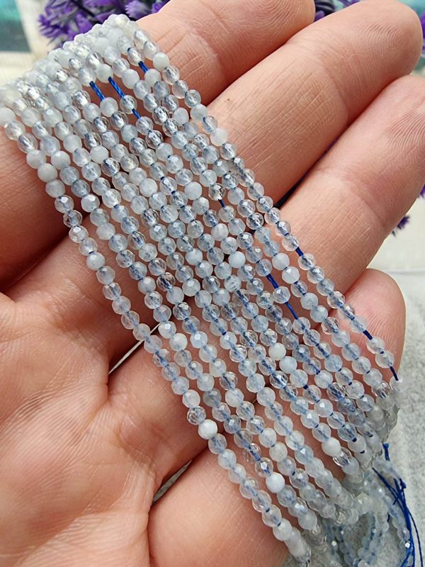2 Mm Faset Kesim Aaa Akuamarin Dogal Tas 2