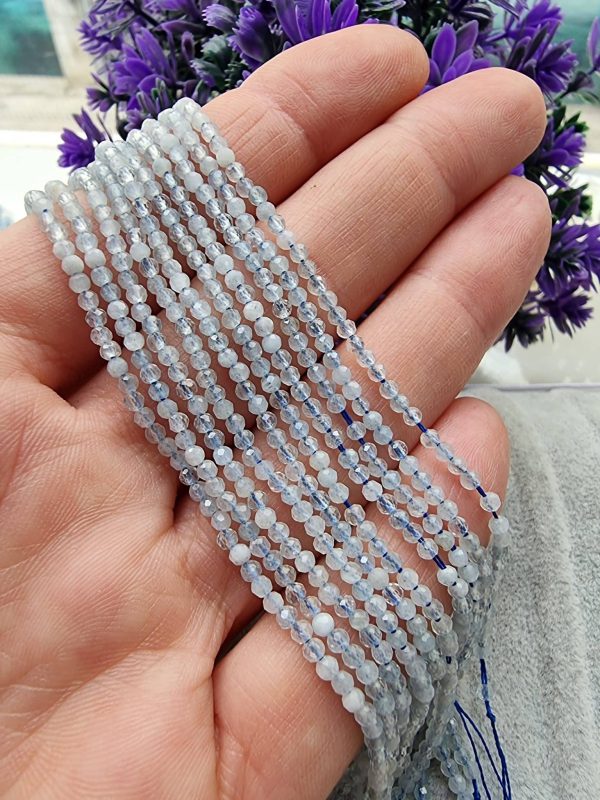2 Mm Faset Kesim Aaa Akuamarin Dogal Tas 4