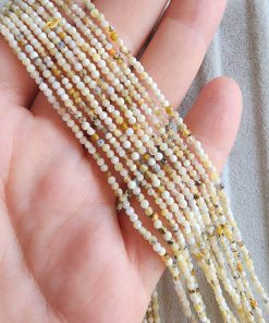 2 MM Faset Kesim Sarı Opal Taşı