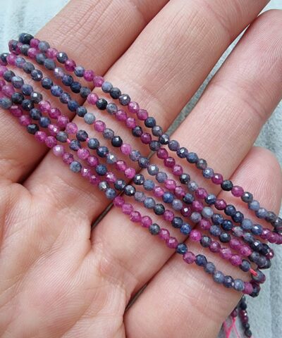 2 Mm Yakut Safir Fasetli Dogal Tas Boncuk