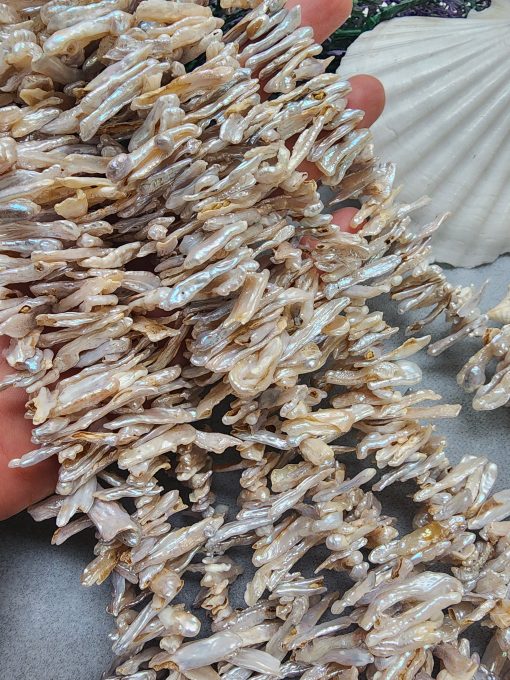 20 MM Çubuk Şekilsiz Barok Doğal İnci