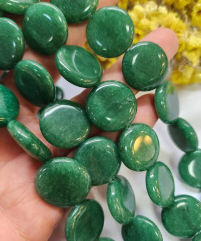 20 MM Tablet Zümrüt Ceyt Kuvars Taşı