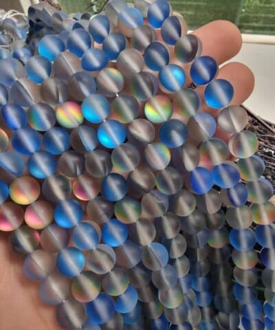 Termal Kuvars Buzlu Doğal Taş Boncuk - 505