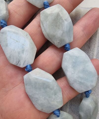 20x30 Mm Oval Kesimli Akuamarin Dogal Tas