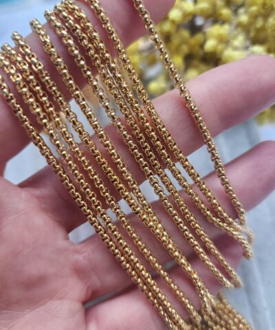 25 Mm Kobra Altin Kaplama Taki Zinciri