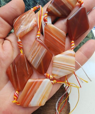 25x30 MM Karo Kahve Akik Taşı