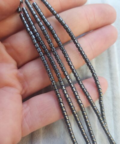 2x2 Mm Silindir Hematit Dogal Tas Fume