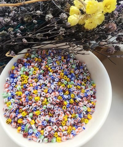 3 MM 8/0 Kum Boncuk Çift Renkli Mix