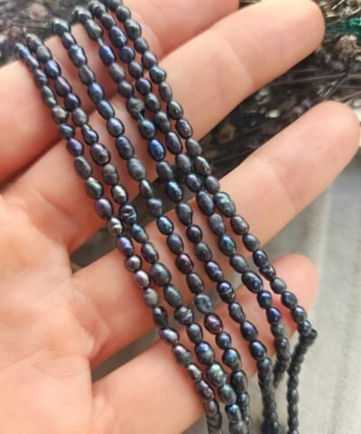 3 MM Arpa Doğal Siyah İnci
