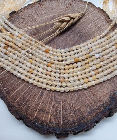 3 Mm Faset Sitrin Renkli Kuvars Dogal Tas 2