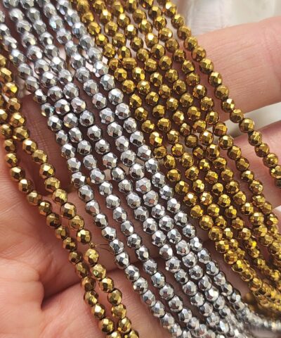 3 Mm Fasetli Kure Hematit Dogal Tas