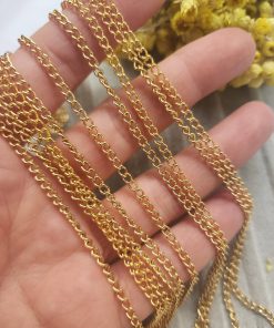 3 MM Gurmet Altın Kaplama Kaynaksız Uzatma Zinciri