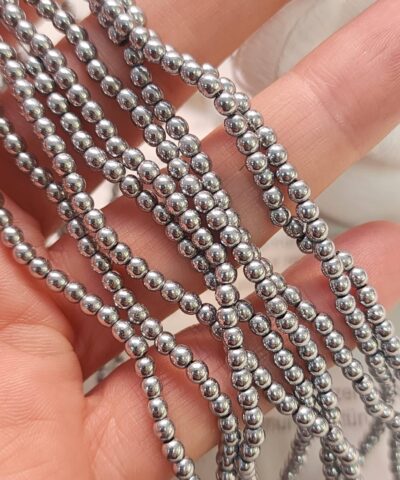 3 Mm Kure Hematit Dogal Tas Boncuk Gumus