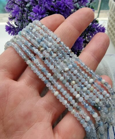 3 Mm Rondela Aaa Akuamarin Dogal Tas 2