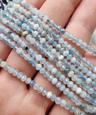 3 Mm Rondela Aaa Akuamarin Dogal Tas