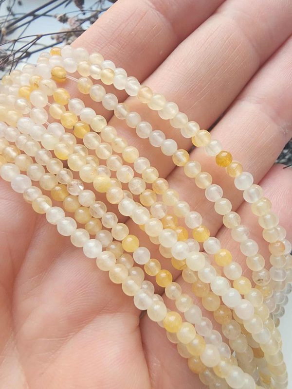 3 Mm Sitrin Renkli Kuvars Dogal Tas