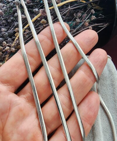 3 MM Yassı İtalyan Çelik Takı Zinciri