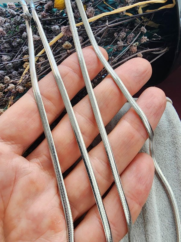 3 MM Yassı İtalyan Çelik Takı Zinciri