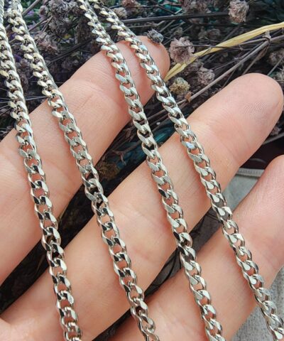 3.5 MM Traşlı Halka Çelik Takı Zinciri