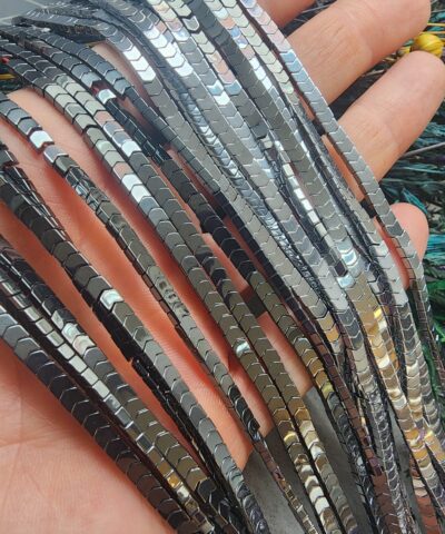 3x15 Mm Cavus Hematit Dogal Tas