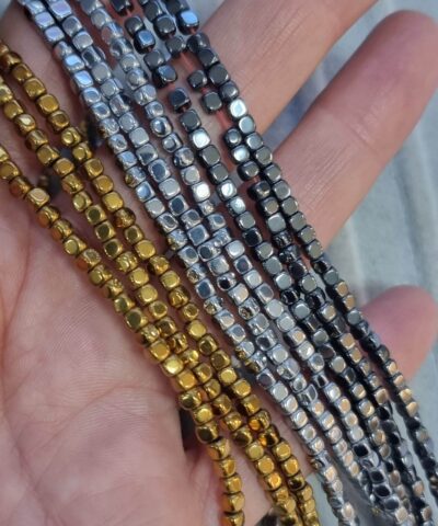 3x3 Mm Oval Kup Hematit Tasi