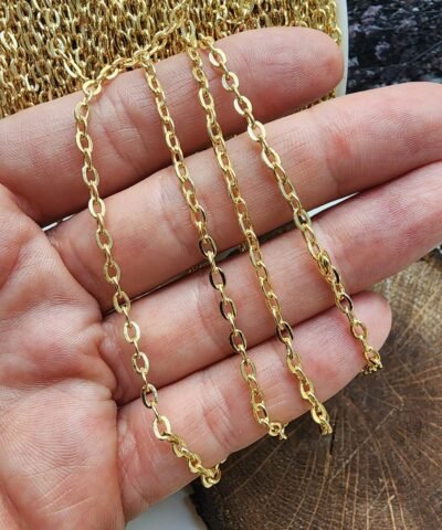 3x4 MM Ezik Ataç Takı Zinciri