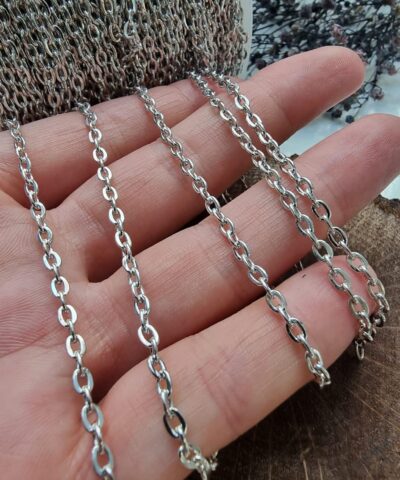 3x4 Mm Gumus Atac Taki Zinciri 2