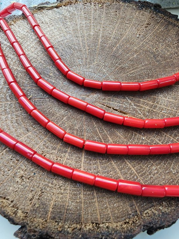 3x7 Mm Silindir Mercan Dogal Tasi 2