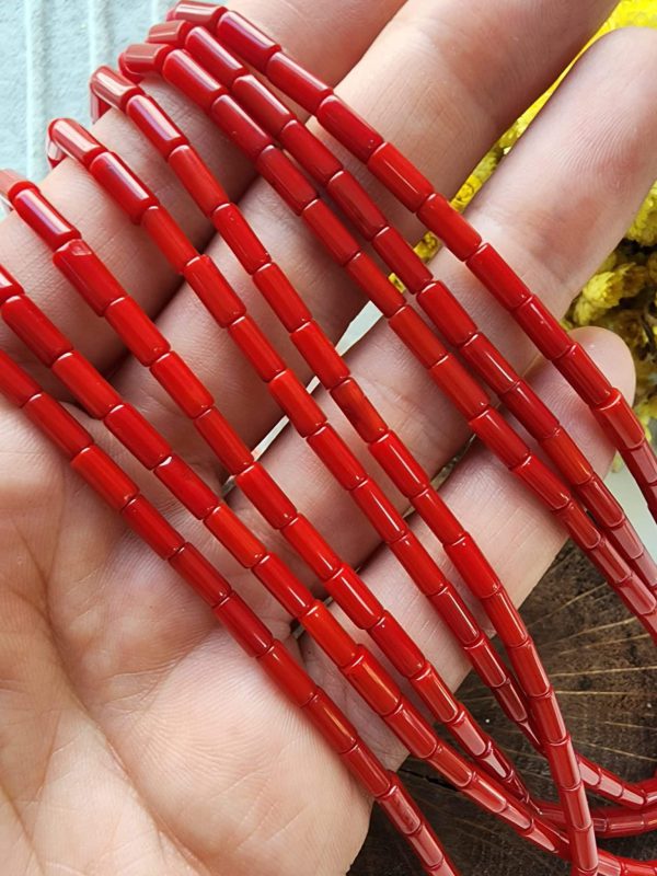 3x7 Mm Silindir Mercan Dogal Tasi 3