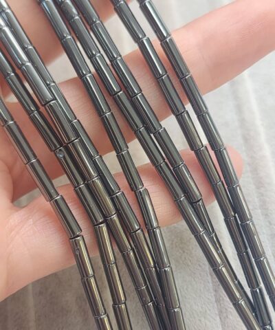 3x9 Mm Silindir Hematit Dogal Tas Fume