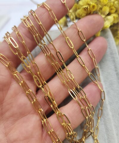 3x9 Mm Yassi Atac Altin Kaplama Taki Zinciri 2