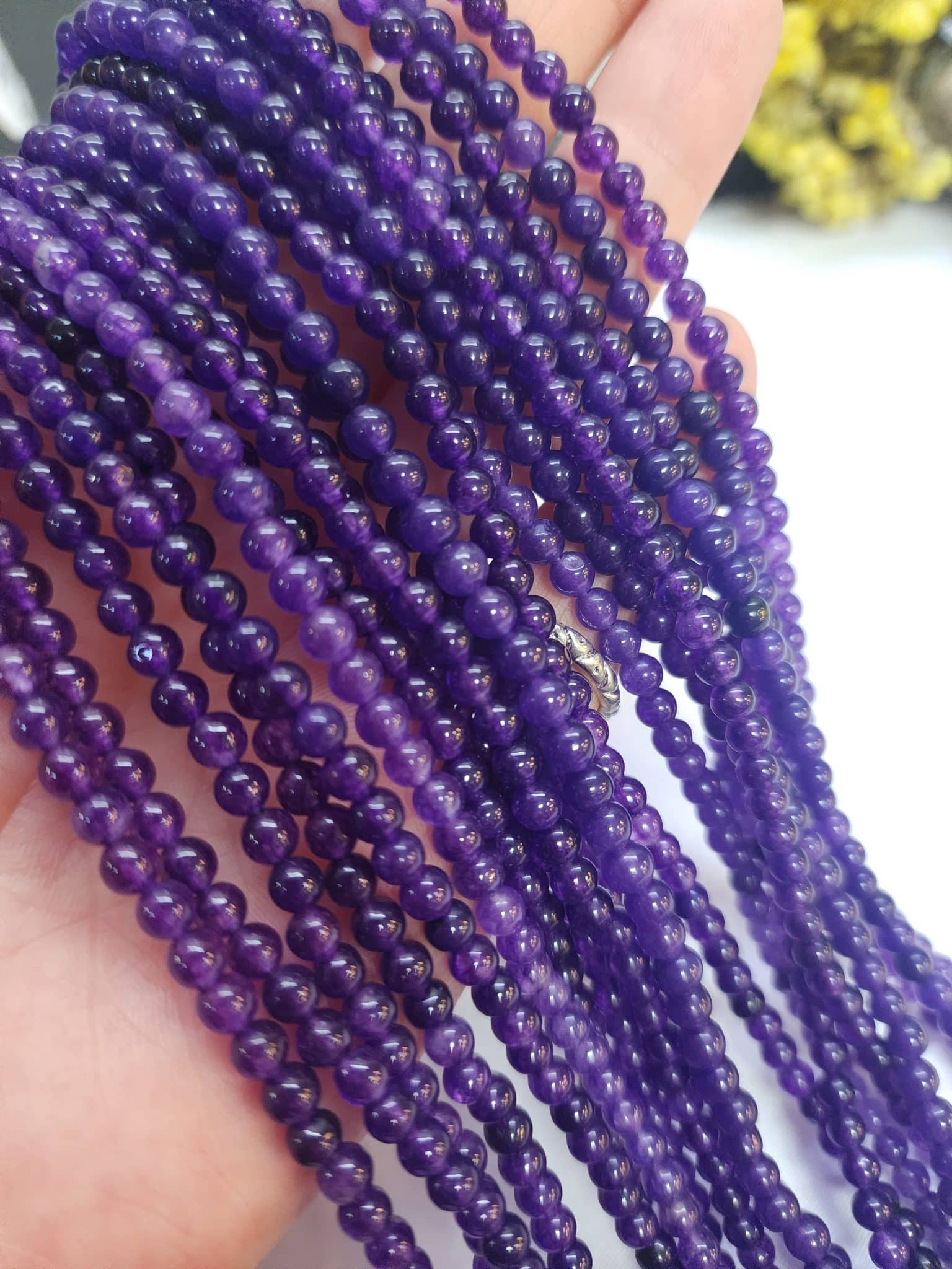 4 MM Ametist Ceyt Kuvars Taşı