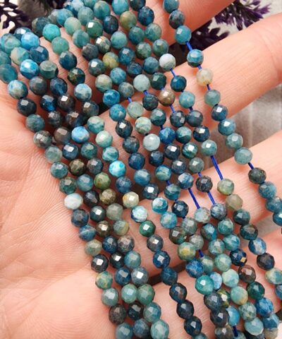 4 Mm Apatit Fasetli Dogal Tas Boncuk 2