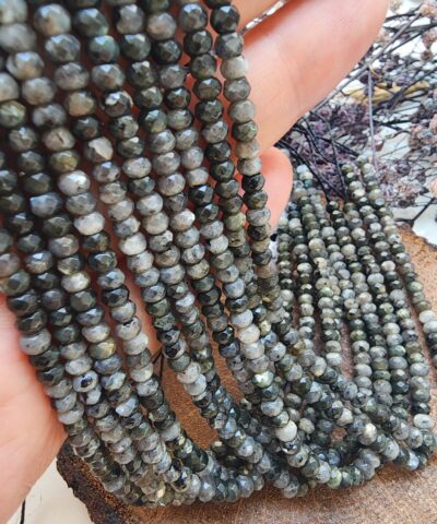 4 Mm Beril Rondela Dogal Tas 3