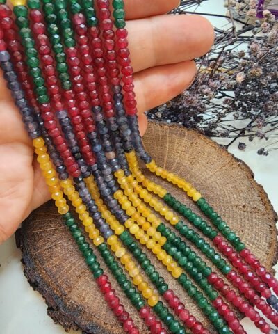 4 MM Çakra Kuvars Rondela Doğal Taş