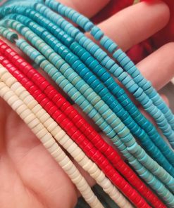 4x2 MM Disk Renkli Turkuaz Taşı