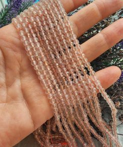 4 MM Faset Ceyt Pembe Kuvars Taşı