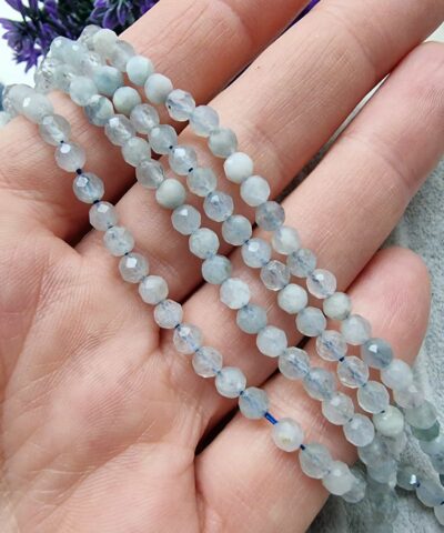 4 Mm Faset Kesim Aaa Akuamarin Dogal Tas 2