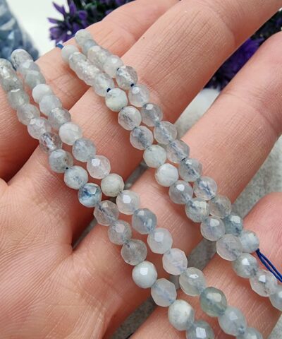 4 Mm Faset Kesim Aaa Akuamarin Dogal Tas 3