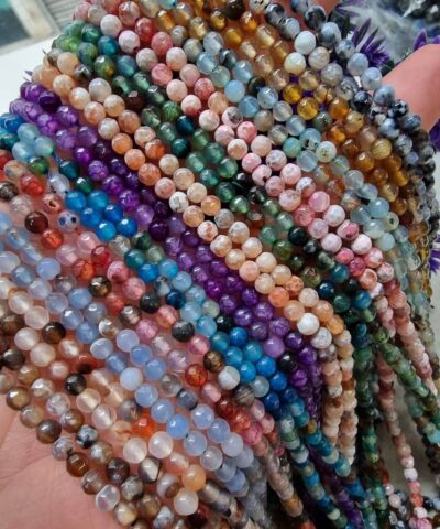 4 Mm Faset Kesim Akik Dogal Tas Cesitleri 2