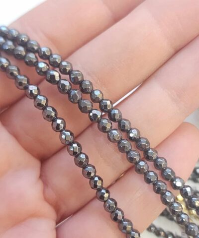 4 Mm Fasetli Kure Hematit Dogal Tas 2