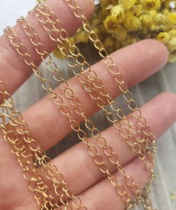 4 MM Gurmet Altın Kaplama Kaynaklı Uzatma Zinciri