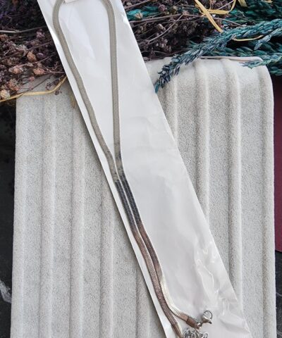 4 MM İtalyan Hazır Çelik Takı Zinciri 45 CM - 501