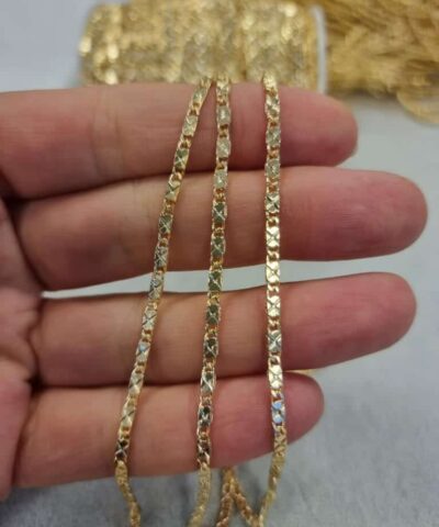 4 Mm Karamaz Taki Zinciri Altin Kaplama 2