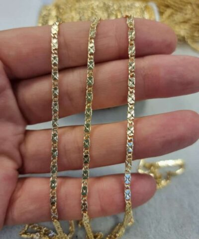 4 Mm Karamaz Taki Zinciri Altin Kaplama